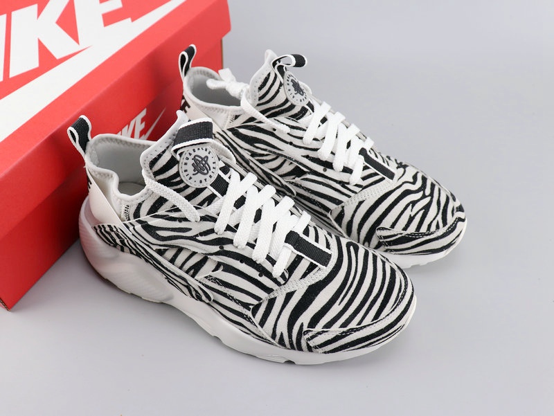 Women Nike Air Huarach Run Ultra Zebra Print Shoes